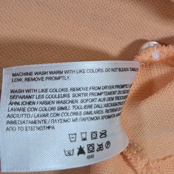 Brooks Brothers Mens Short Sleeve Performance Polo Solid Coral Small Gold Fleece - Picture 9 of 9